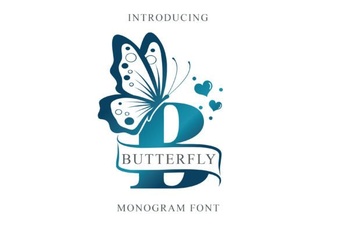 Butterfly Monogra Font: Creative Design Applications