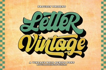 Vintage Lettering Fonts for Timeless Design Projects