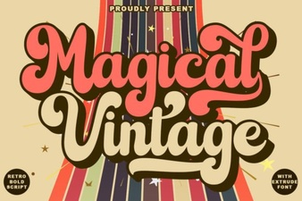 Magical Vintage Font Styles for Modern Design