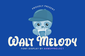 Crafting with the Walt Melody Font