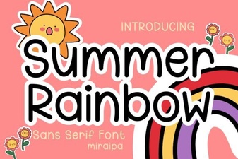 Summer Rainbow Font: Creative Typography & Design Ideas