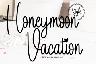 Romantic Fonts for Honeymoon Vacation Designs