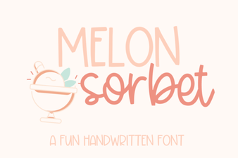 Melon Sorbet: a Font for Fun Projects