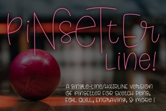 Single Pin Line Font Projects & Creative Uses